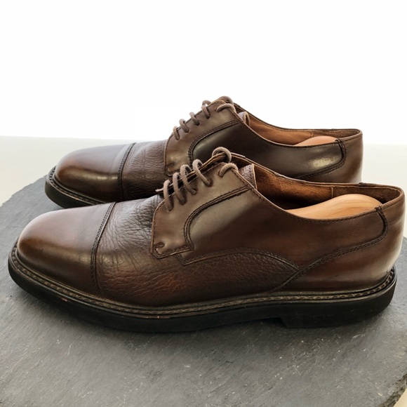 Florsheim brown leather cap toe oxfords size 8M - Picture 4 of 8